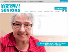 Tablet Screenshot of cpforseniors.org